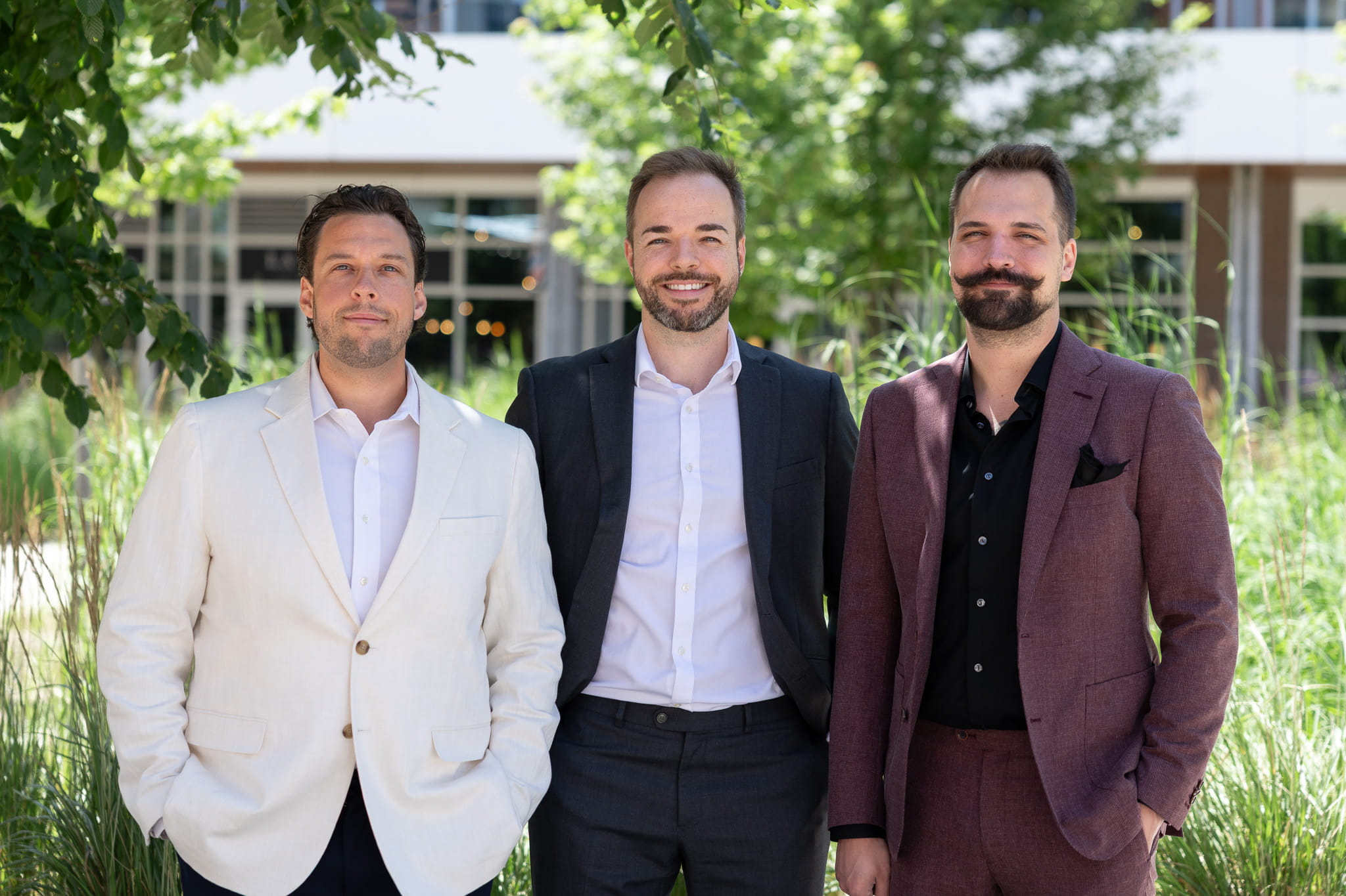 Les trois fondateurs de Flash Agence Immobilière